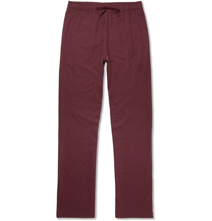 Photo: Sunspel - Cotton and Modal-Blend Jersey Pyjama Trousers - Men - Brick