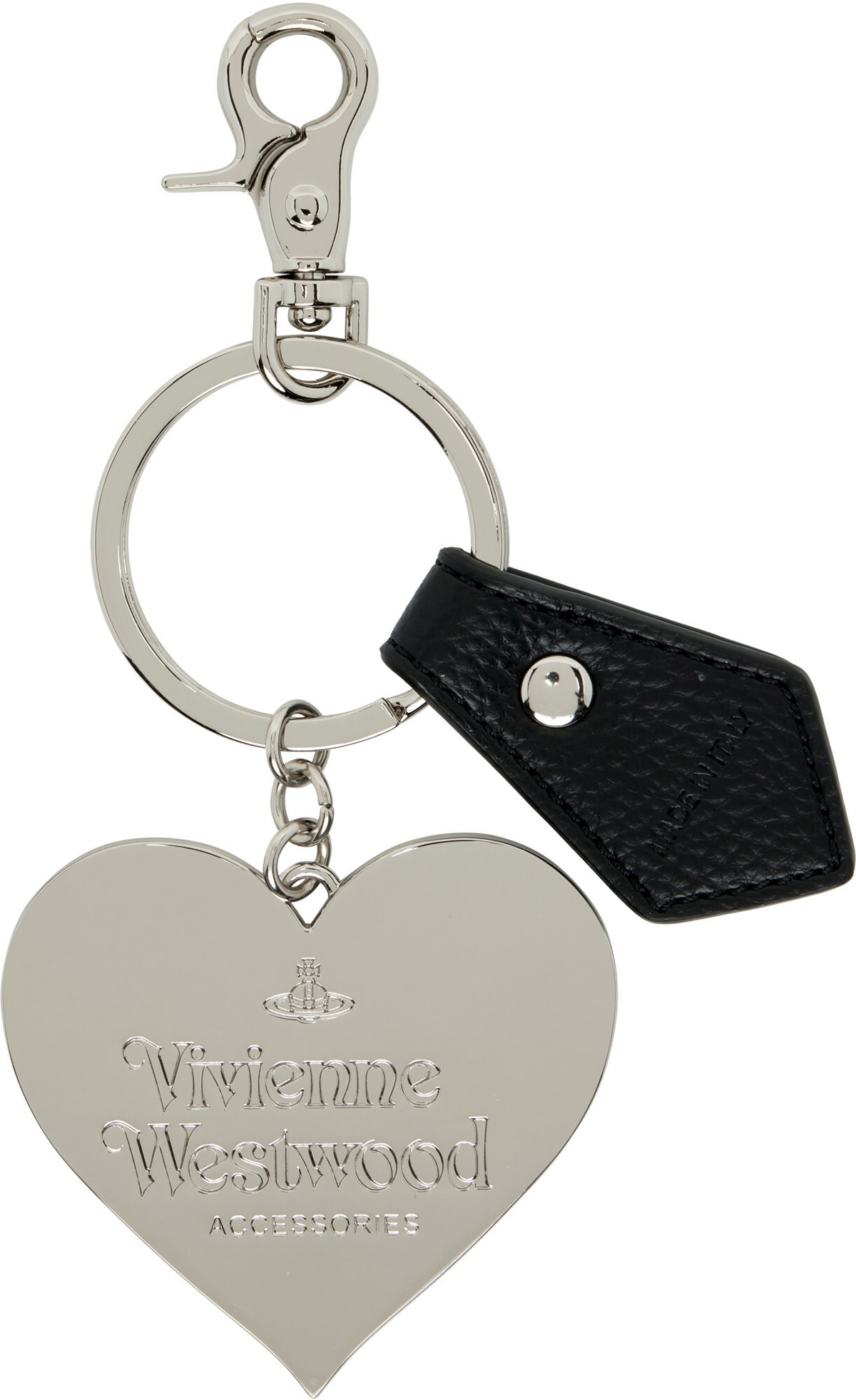 Vivienne Westwood Mirror Heart Orb Keychain