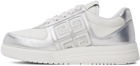 Givenchy White & Silver G4 Sneakers