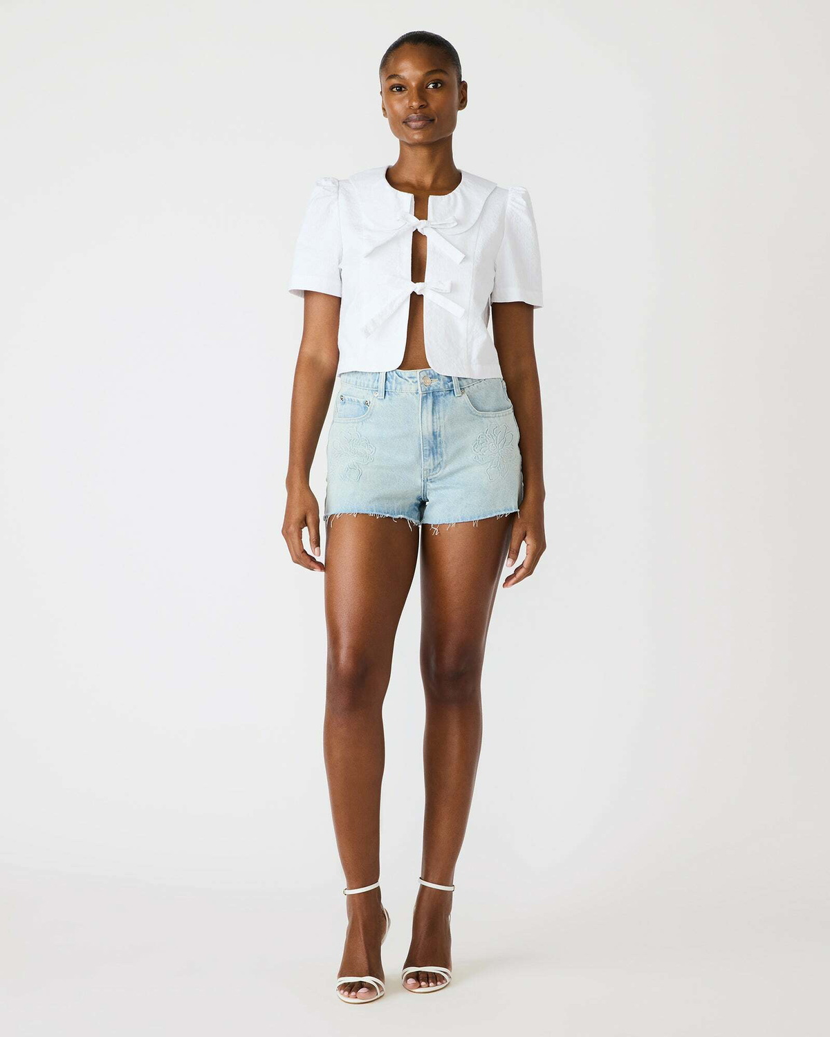 Steve Madden Barrette Top in White