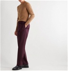 Deveaux - Woven Suit Trousers - Burgundy