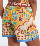 Etro Printed cotton and silk shorts