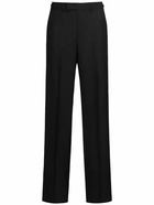 VERSACE - Formal Wool Canvas Pants