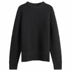 A.P.C. Men's Ron Chunky Rib Jumper in Heathered Anthracite