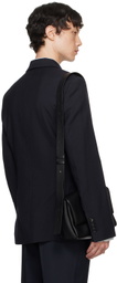 AMI Paris Navy Double-Breasted Jacket