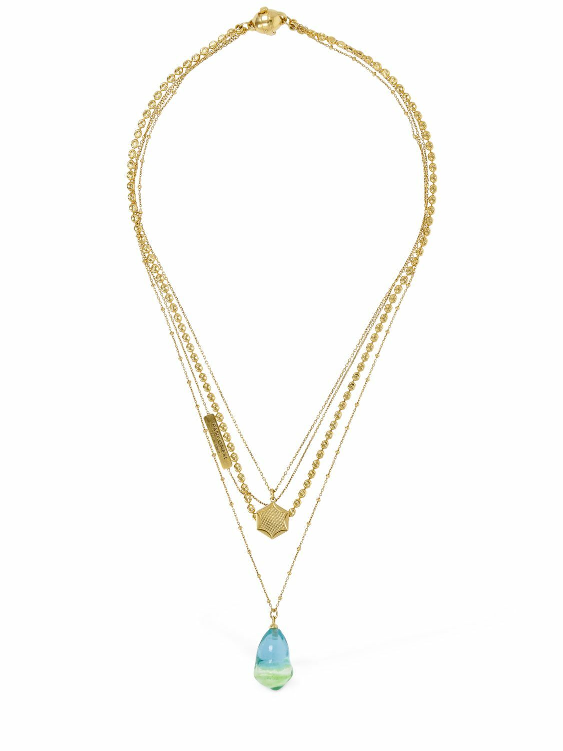 PANCONESI Famiglia Multi Wire Necklace with Charm