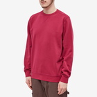 Pop Trading Company Men's Logo Crew Sweat in Raspberry/White