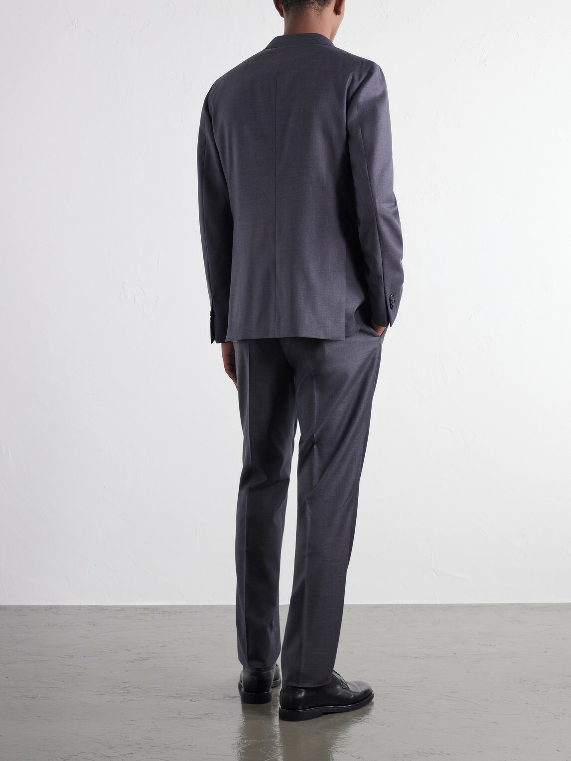 Slowear - Double-Breasted Wool Woven Suit - Gray