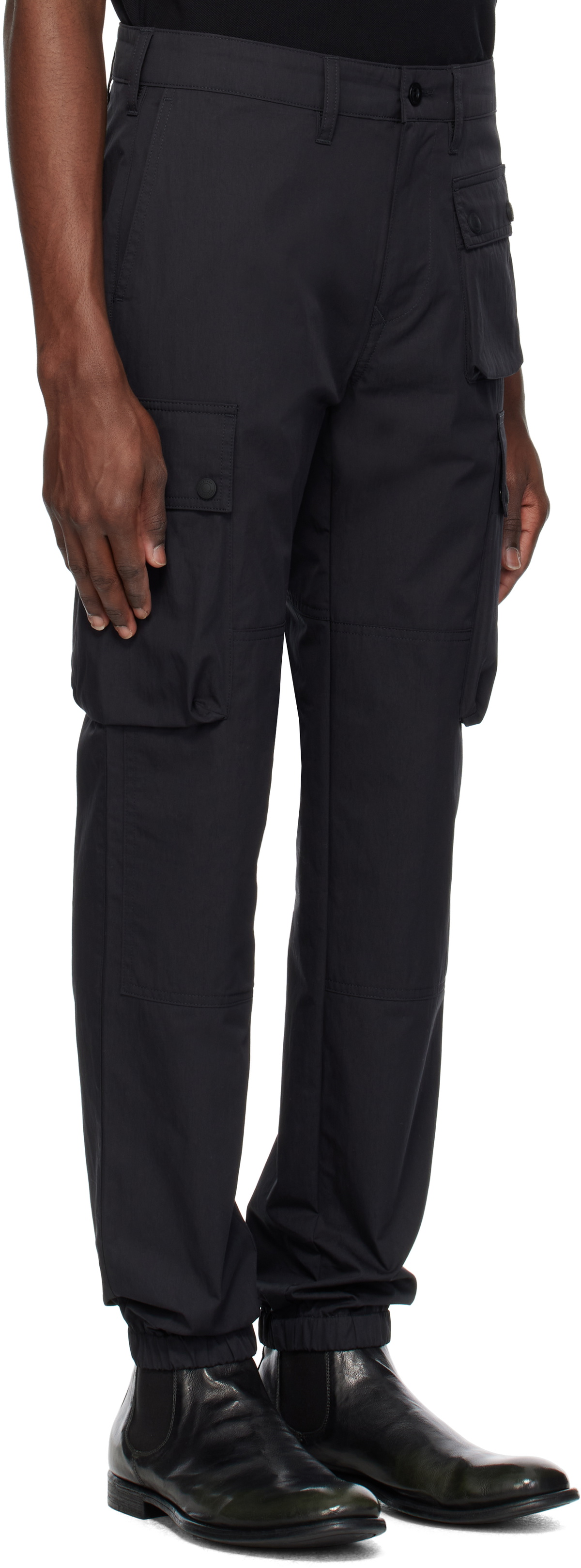 Belstaff Black Trialmaster Cargo Pants