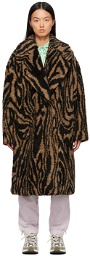 Opening Ceremony Black & Brown Heartwood Teddy Coat