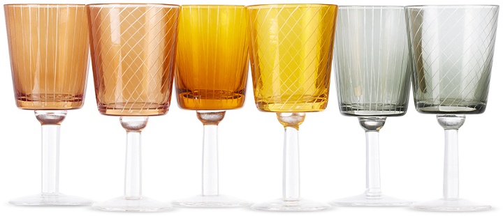 Photo: POLSPOTTEN Multicolor Library Wine Glasses