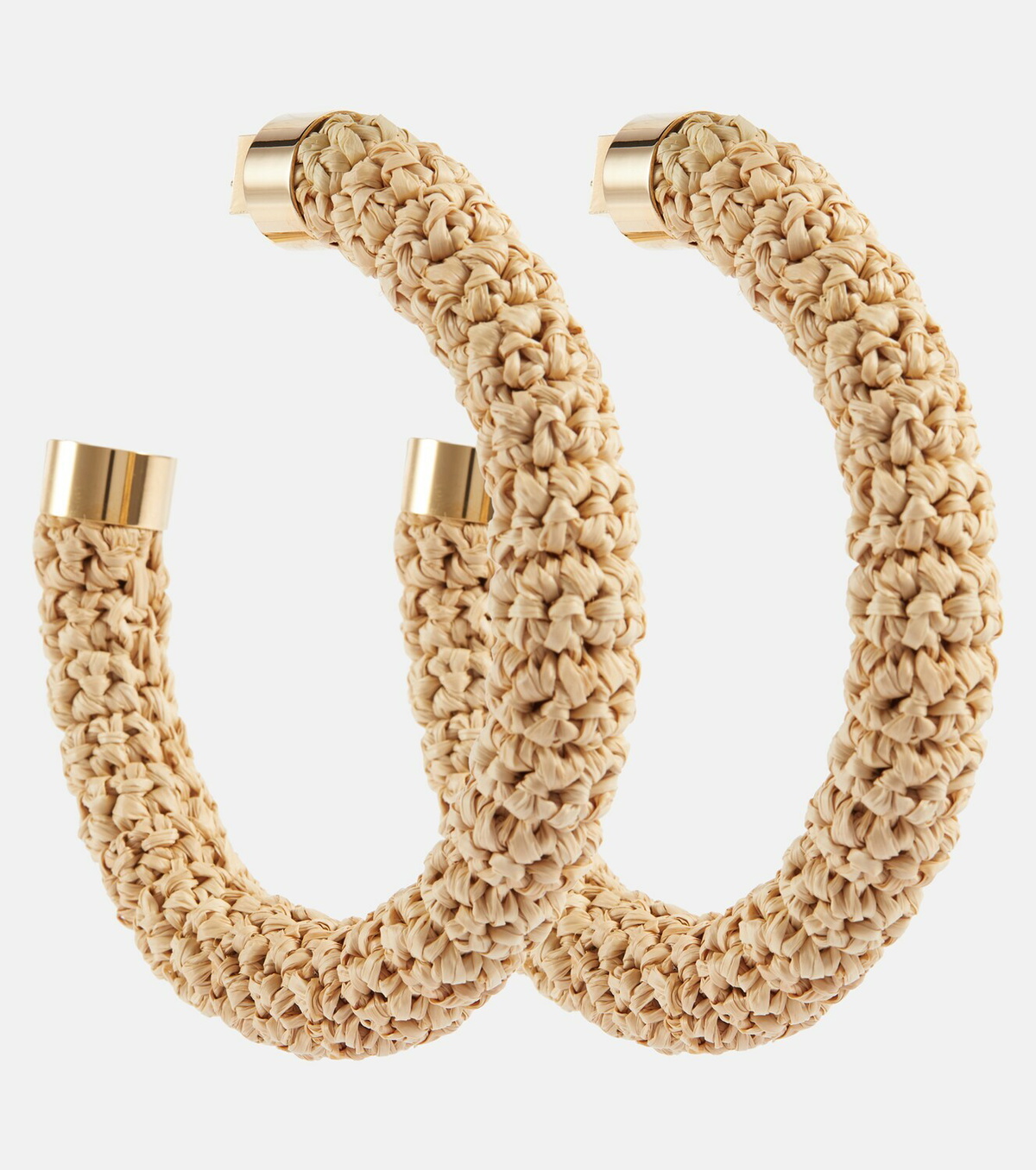 Jacquemus Raffia hoop earrings Jacquemus