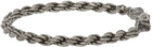 Emanuele Bicocchi SSENSE Exclusive Silver Rope Chain Bracelet