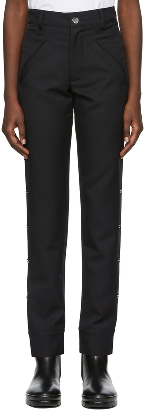 Photo: SPENCER BADU Black Polyester Trousers