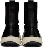 Undercoverism Black Paneled Leather Boots