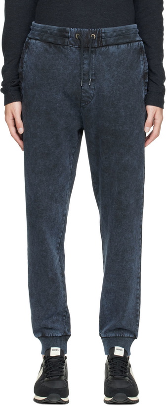 Photo: Boss Navy Acid Wash Lounge Pants