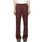 Needles Burgundy Jacquard Track Pants