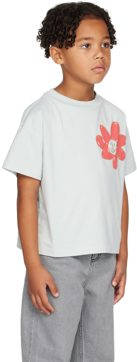 Wynken Kids Green Fun Flower T-Shirt Wynken