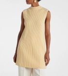 Jil Sander Oversized ribbed-knit wool vest
