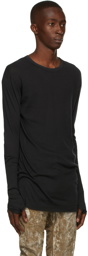 Boris Bidjan Saberi Black Rib LS1 Long Sleeve T-Shirt