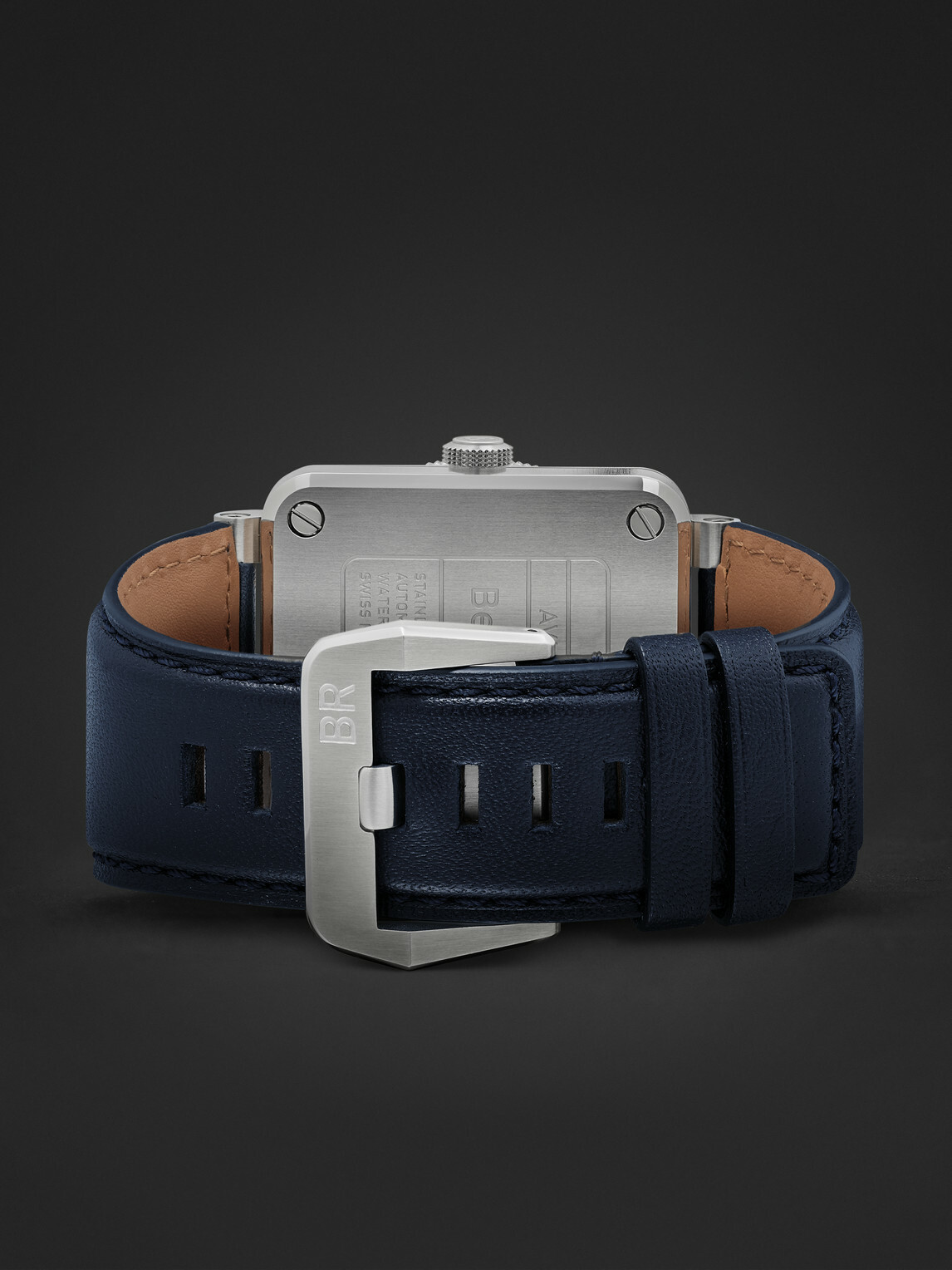 Bell & Ross - BR 03-93 GMT BLUE Automatic Stainless Steel Watch, Ref. BR0393-BLU-ST/SCA