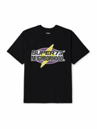 Neighborhood - Super73 Logo-Print Cotton-Jersey T-Shirt - Black