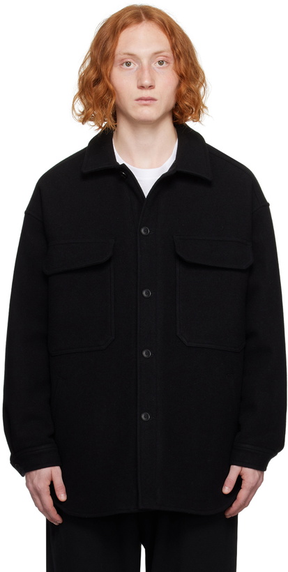 Photo: Lownn Black Felted Jacket