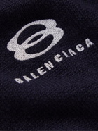 Balenciaga - Logo-Embroidered Cashmere Sweater - Blue