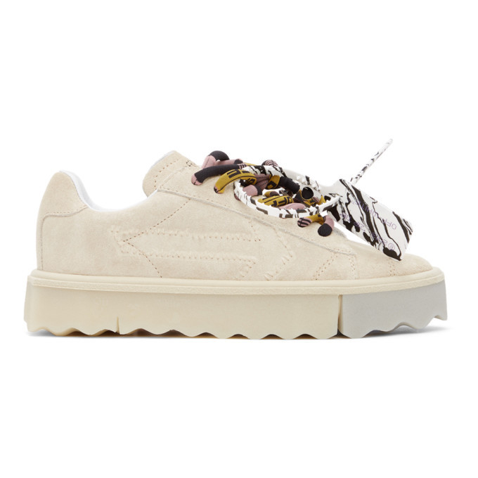 Off-White Beige Sponge Sneakers Off-White