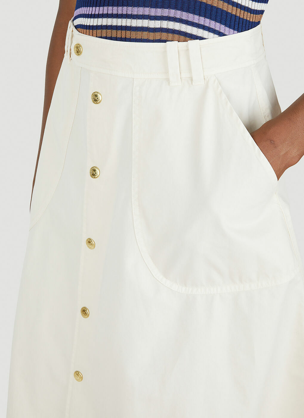 A.P.C. - Jamie Skirt in White A.P.C.