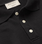 Maison Kitsuné - Cotton-Piqué Polo Shirt - Black