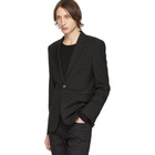 Saint Laurent Black Wool Gabardine Blazer