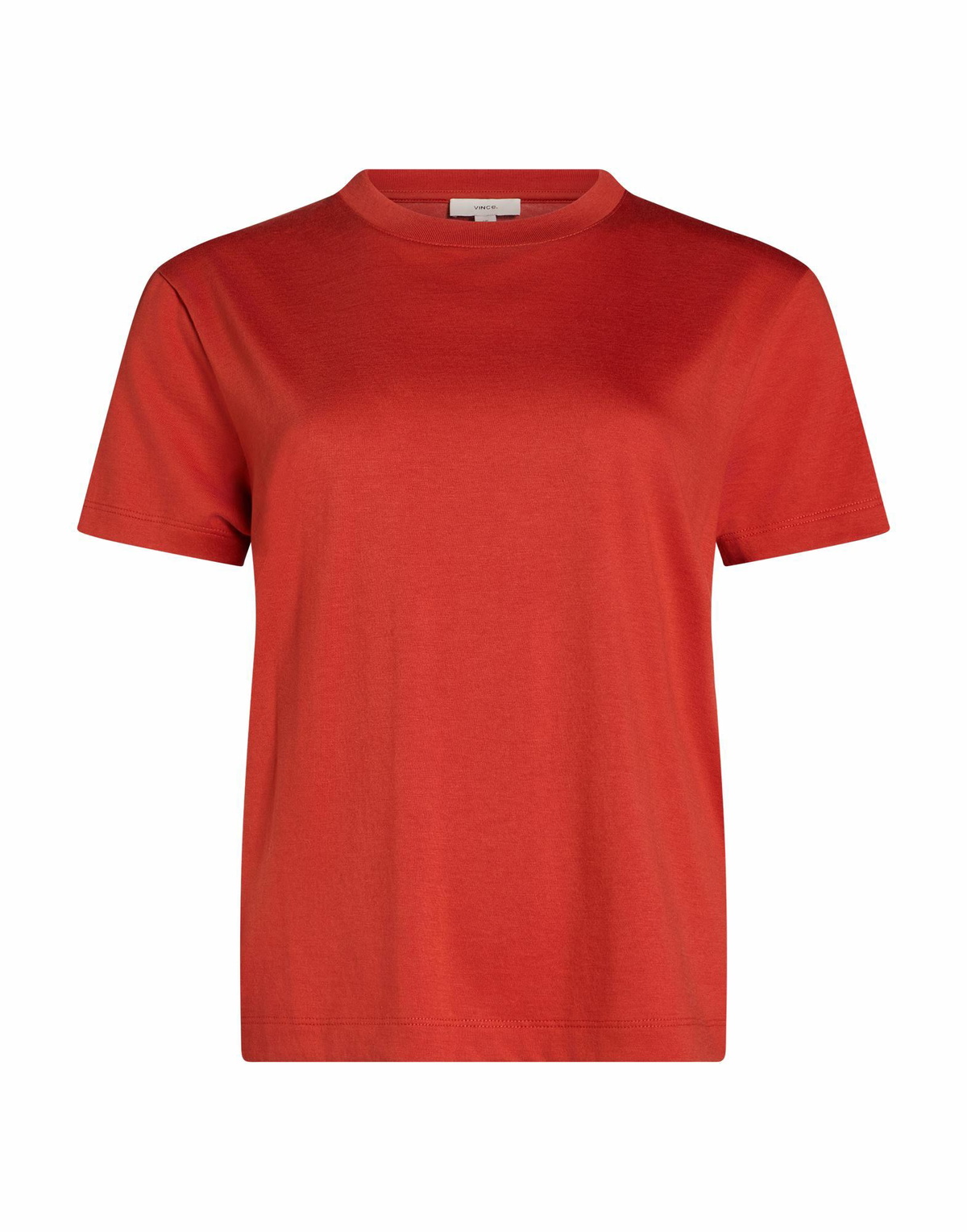 Vince. Womens T-shirt Rust