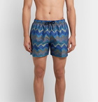 Missoni - Mid-Length Printed Swim Shorts - Blue