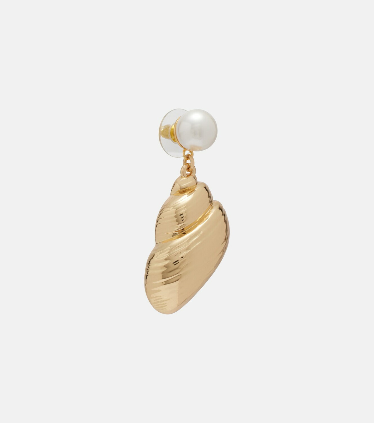 Self-Portrait Faux pearl-embellished drop earrings