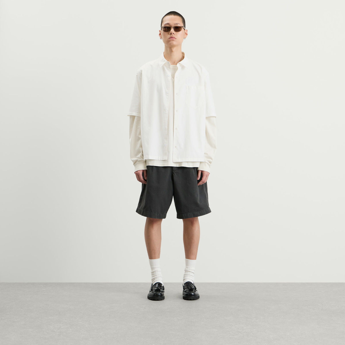 END. Men's Hang Shirt in Off White