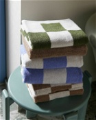 Hay Check Hand Towel Blue/Beige - Mens - Home Deco