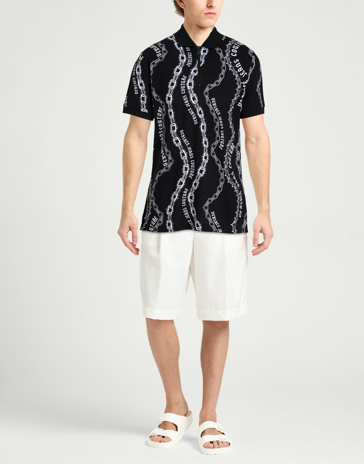 Versace Jeans Couture Mens Polo shirt in Black