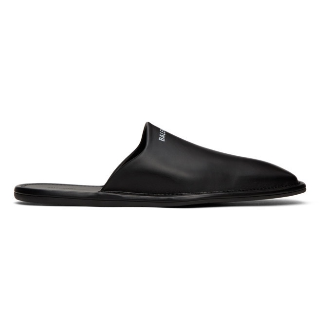 Photo: Balenciaga Black and White Cozy Slip-On Loafers