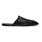 Balenciaga Black and White Cozy Slip-On Loafers