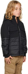 C.P. Company Kids Kids Black Shell-R Mixed Jacket
