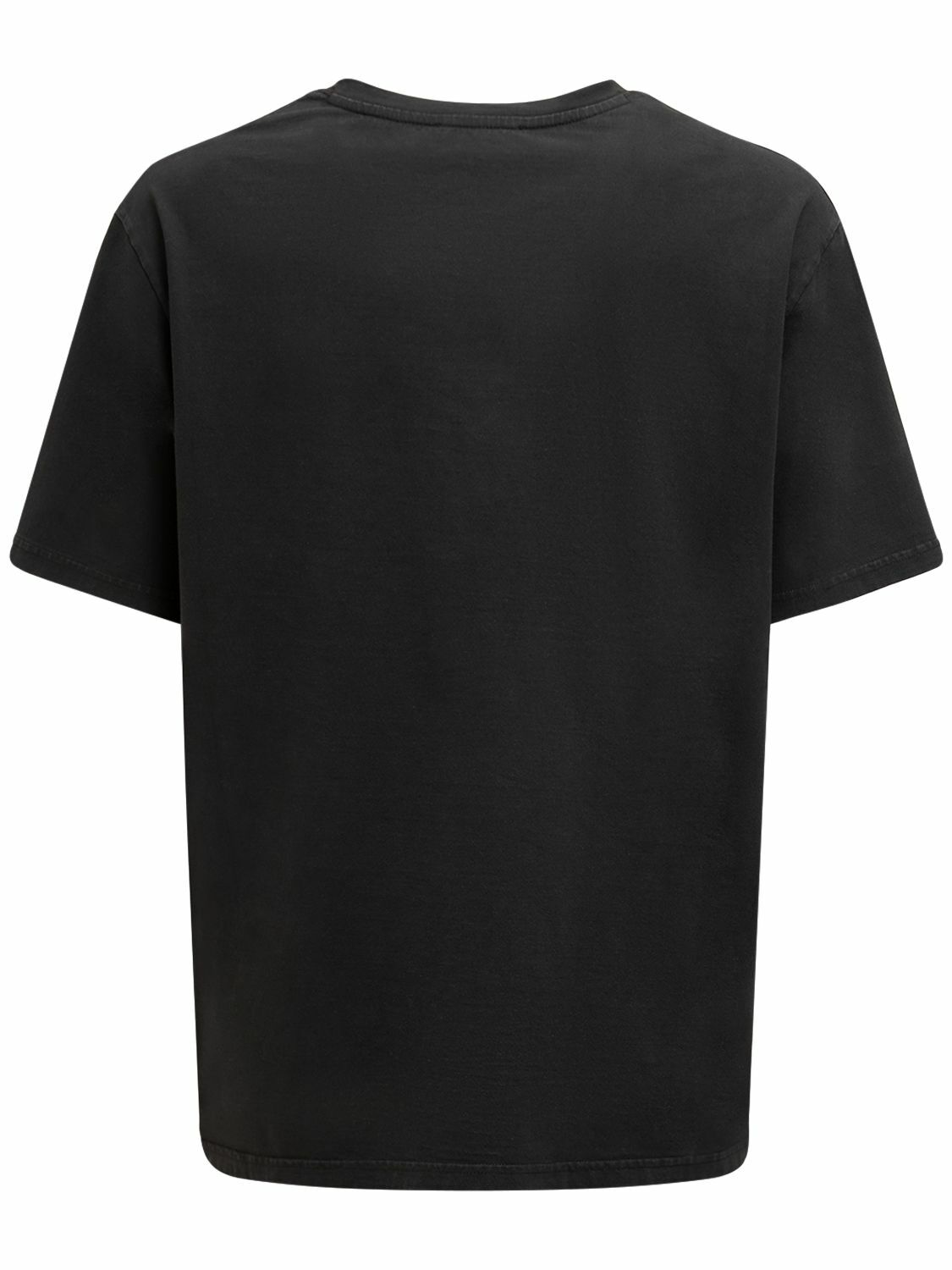 BALMAIN - Logo Western Cotton Printed T-shirt Balmain