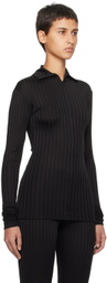 BITE Black Zip Turtleneck