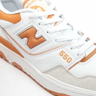 New Balance Men's BB550LSC Sneakers in Munsell White/Orange