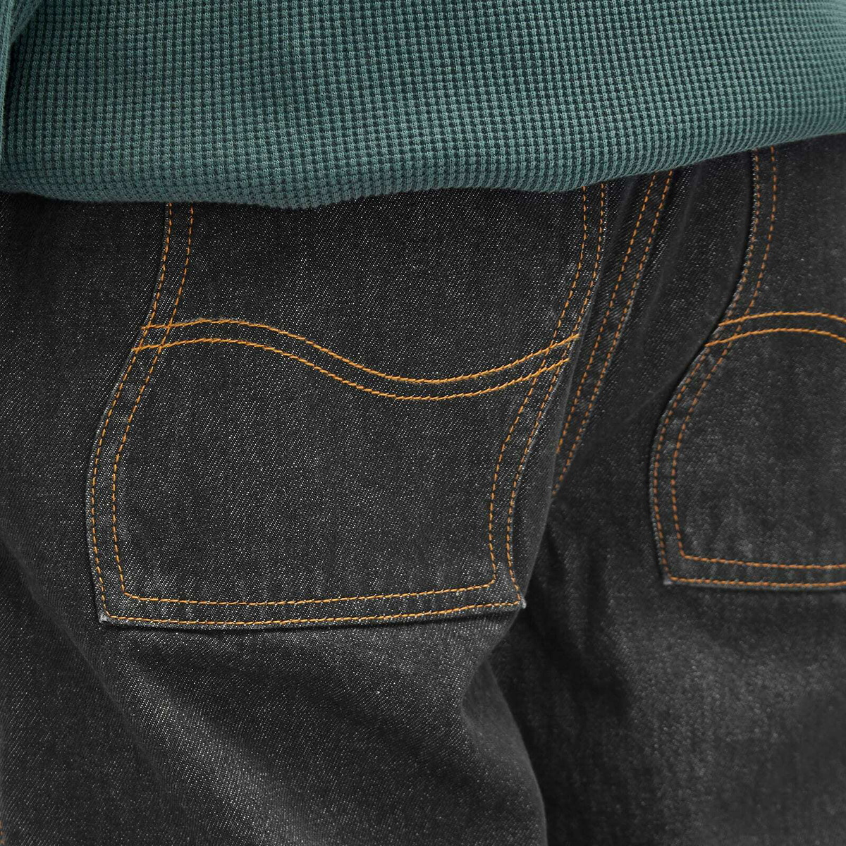 Dime Men's Classic Relaxed Denim Pants in Black Washed Dime
