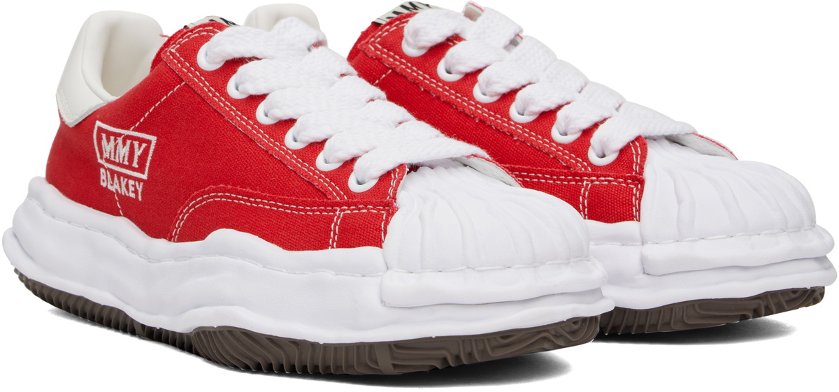 Maison MIHARA YASUHIRO Red Blakey OG Sole Canvas Low-Top Sneakers Maison  MIHARA YASUHIRO