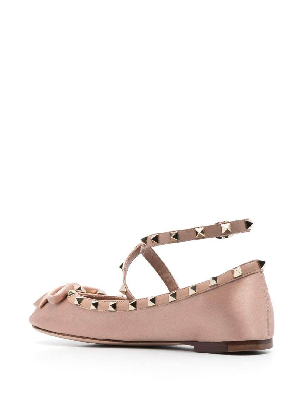 VALENTINO GARAVANI - Rockstud Leather Ballet Flats Valentino Garavani