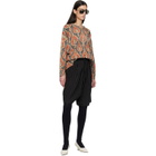 R13 Black & Red Printed Oversized Sweater