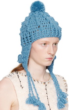 Anna Sui Blue Butterfly Beanie