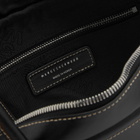 MARGE SHERWOOD Women's Soft Baguette Bag in Black Plain 